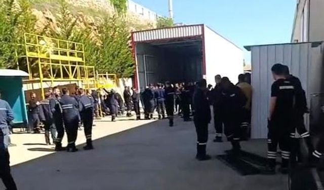 İnegöl'de otobüs fabrikasında grev