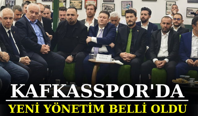 Kafkasspor'da yeni yönetim belli oldu