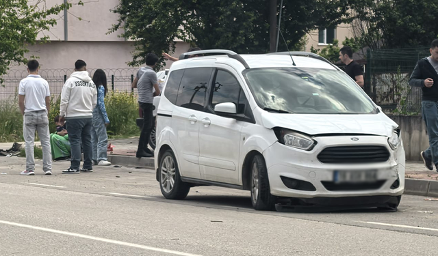 İnegöl'de kazada faciadan dönüldü