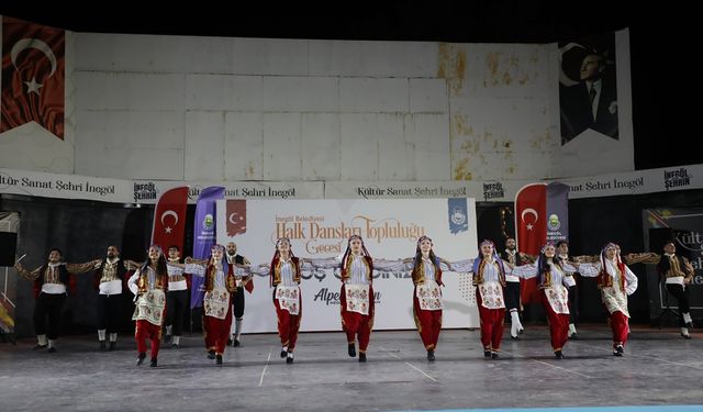 İnegöl’de Halk Dansları Gecesi İle Yaz Etkinlikleri Başladı