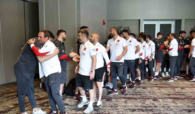 A Milli Takım’da bayramlaşma töreni yapıldı