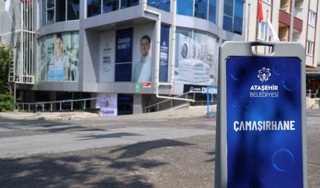 Ataşehir’de ücretsiz çamaşırhane açıldı