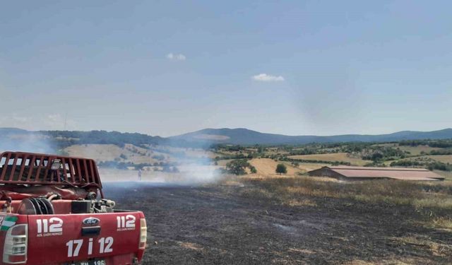 Bayramiç’te tarım arazisinde çıkan yangın kontrol altına alındı