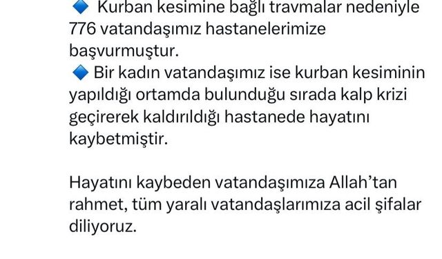 İstanbul İl Sağlık Müdürü Doç. Dr. Abdullah Emre Güner, bayram bilançosunu açıkladı