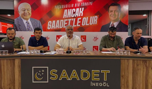 Saadet İnegöl'den özgür Gazze mitingine davet