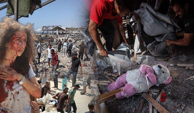 Savaş uçakları plajı bombaladı!