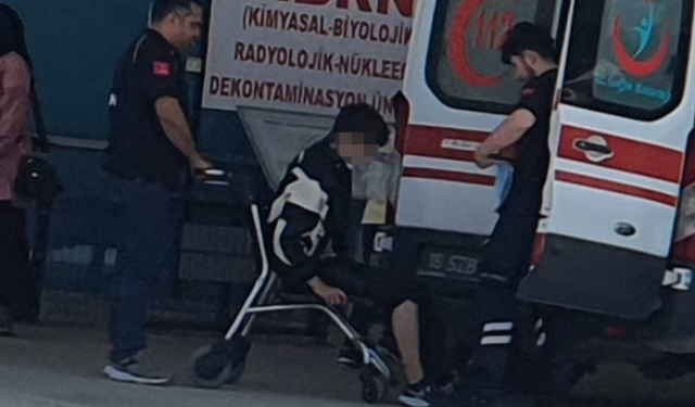 İnegöl'de motosikletli hastanelik oldu