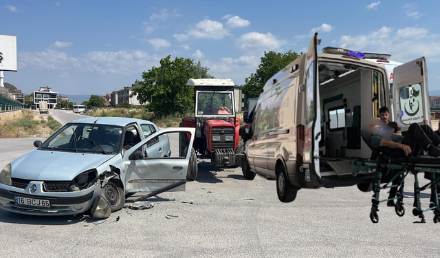 İnegöl'de traktör kazası: 1 yaralı