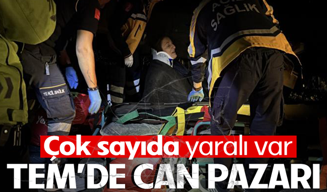Tüp yüklü kamyon ile minibüs çarpıştı: 16 yaralı