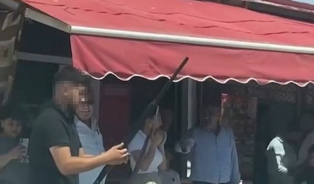 Asker uğurlamasında havaya defalarca ateş açan şahıslar gözaltına alındı