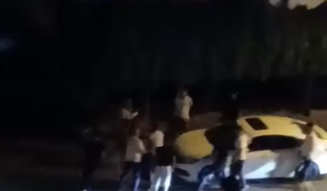 Bursa'da iki grup arasında yumruklar havada uçuştu