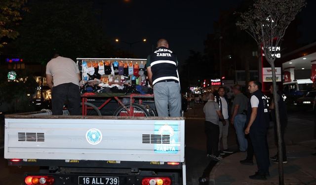 Nilüfer’de seyyar satıcı operasyonu