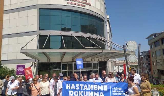 Bursa'da halk hastanelerine sahip çıkmak için toplandı
