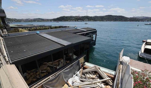 Boğaz’daki kaçak yapıların yıkımına başlandı: İlk durak tarihi pastane oldu