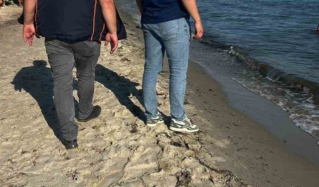 Marmaraereğlisi’nde sahile atık su denetimi yapıldı
