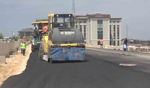 Yalova’da hastane yolunun asfaltı atıldı