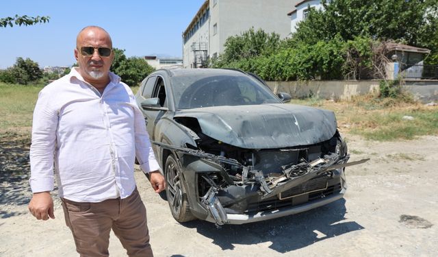 Sıfır kilometre aldığı araçla hayatının şokunu yaşadı