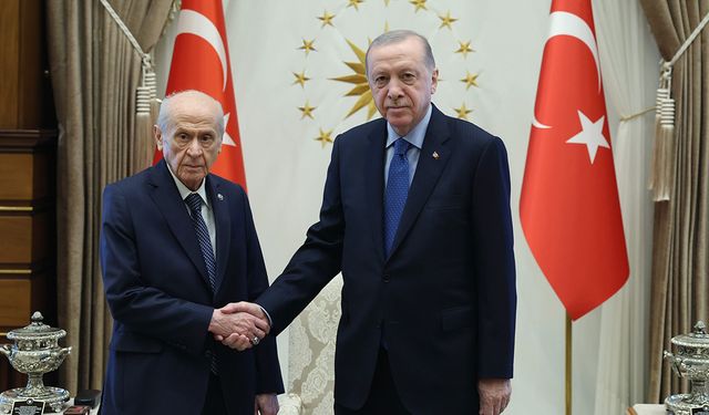 Cumhurbaşkanı Erdoğan, Bahçeli'yi kabul etti