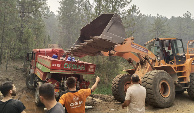 İnegöl’ün Dayanışma Ruhu Yangın Bölgesinde