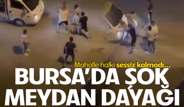 Bursa'da kadınlara rahatsızlık verdiği iddia edilen şahsa mahalle dayağı