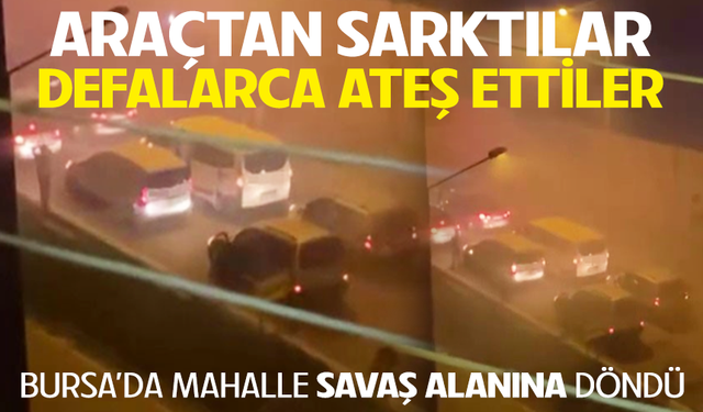 Bursa'da asker eğlencesini savaş alanına çevirdiler
