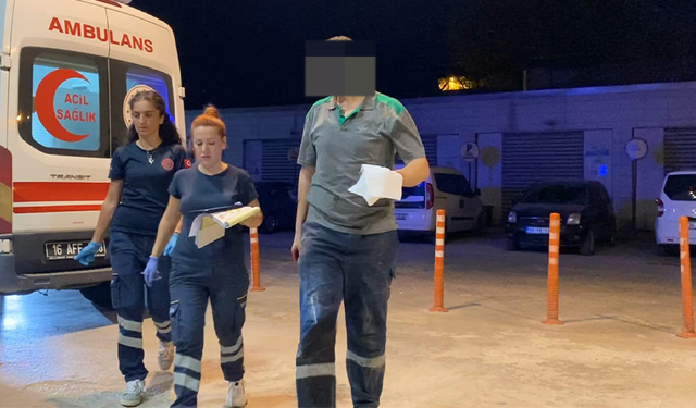 İnegöl'de 18 yaşındaki işçi az daha elinden oluyordu