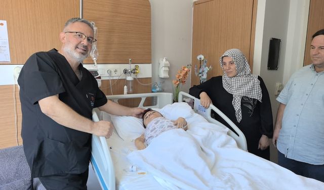 İnegöl'de karın ağrısıyla gittiği hastanede karnından 3 kilo tümör çıktı