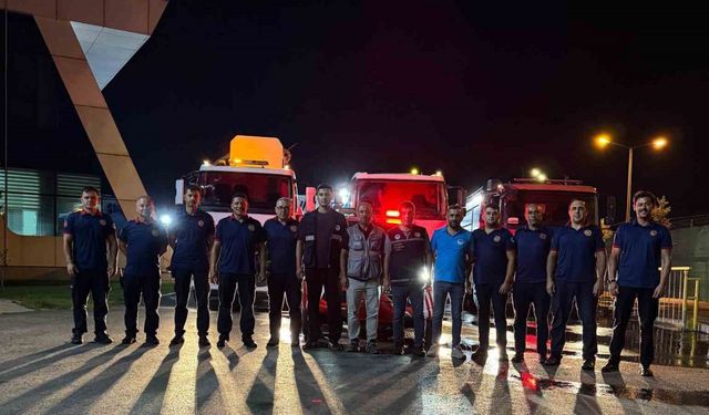 Çanakkale’deki orman yangınına Sakarya’dan destek