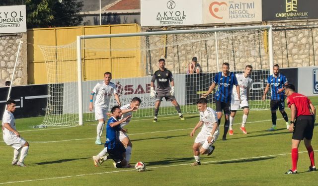 İnegölspor maçında üst üste goller