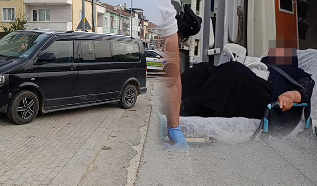Karşıya geçemedi, hastanelik oldu