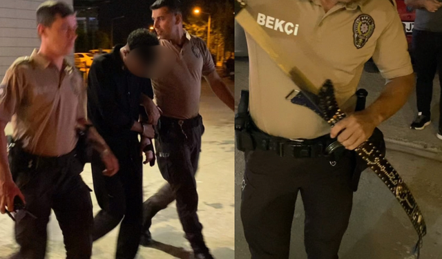 İnegöl'de bekçileri şoke eden olay! Belindeki kemerden döner bıçağı çıktı