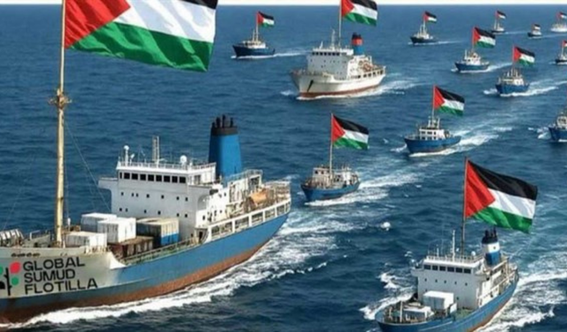 İsrail Saldırısına Karşı Küresel Sumud Filosu'na İtalya ve İspanya’dan Donanma Desteği