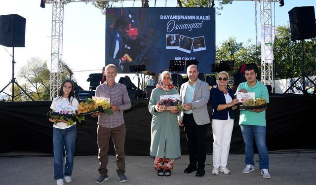 Kaliteli üzümler Osmangazi'de yarıştı