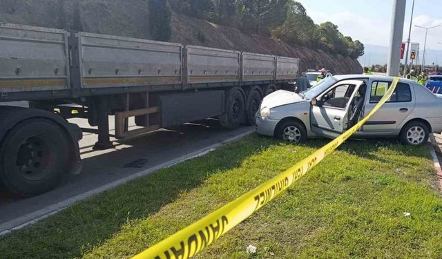 Çan‘da trafik kazası: 1 ölü 1 yaralı