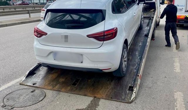 Kocaeli’de korsan taşımacılık yapan sürücüye ceza kesildi