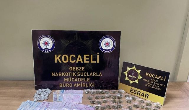 Kocaeli’de uyuşturucu operasyonu: 4 tutuklama