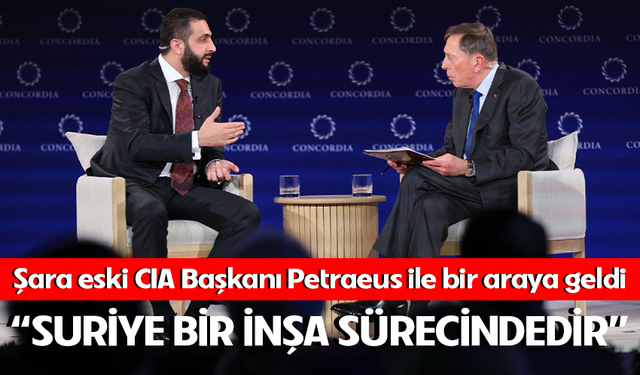 Suriye Devlet Başkanı eş-Şara eski CIA Başkanı Petraeus ile bir araya geldi