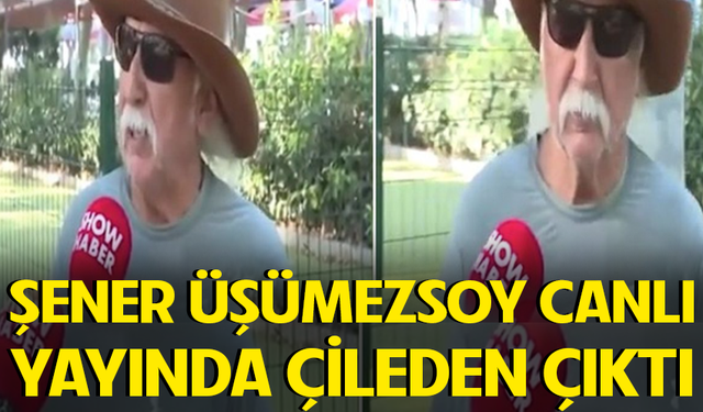 Şener Üşümezsoy canlı yayında resmen çileden çıktı!