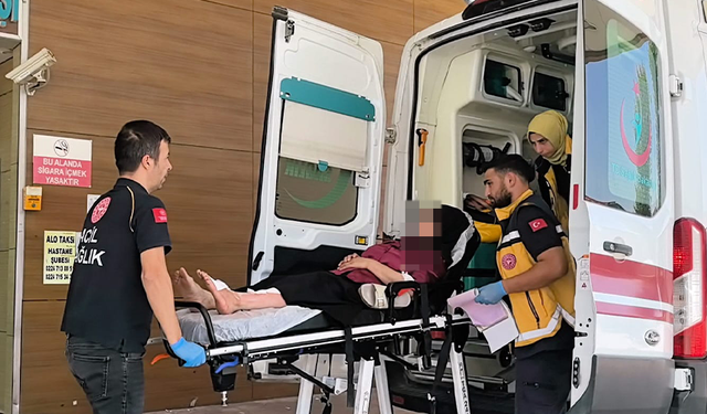 İnegöl'de üzerine kaynar yağ döküldü