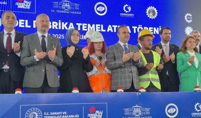 Bakan Kacır, Tekirdağ’da Model Fabrika’nın temelini attı