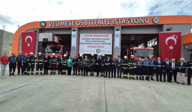OSB’de itfaiye hizmet binası Bakan Kacır’ın katılımıyla açıldı