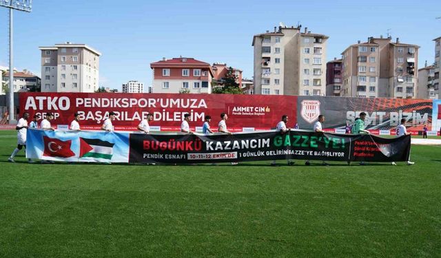 Pendikspor’dan, Gazze’ye anlamlı destek
