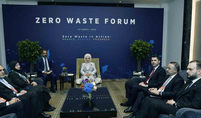 Sıfır Atık Forumu’nda Emine Erdoğan’dan önemli görüşmeler