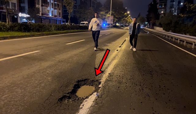 Tekirdağ’da sürücü çukurdan kaçarken başka çukura daldı: "Çok kötüydü, çok korktuk"