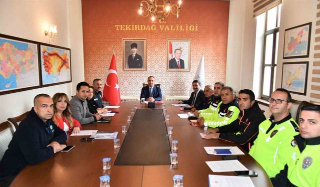 Tekirdağ’da Trafik Güvenliği Toplantısı: "Trafik işaretleri sadeleştirme komisyonu" kuruldu