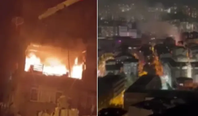 Kağıthane’de bir binada yangın sonrası patlama meydana geldi!