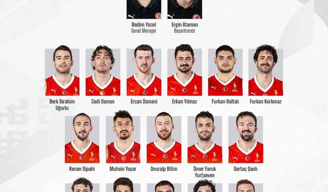 A Milli Erkek Basketbol Takımı’nın aday kadrosu belli oldu