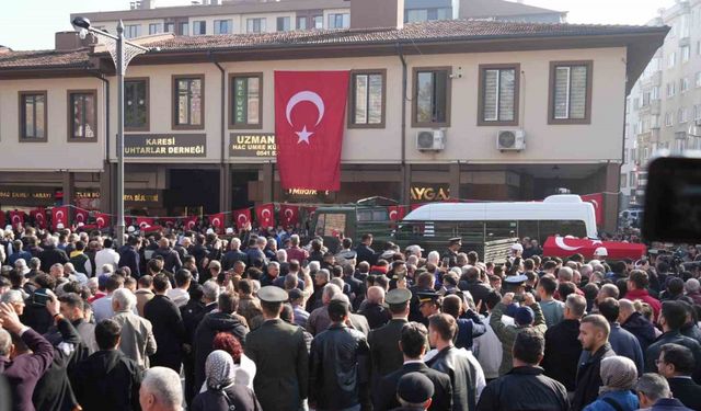 Balıkesir, Şehit Emre Sayın’ı son yolculuğuna uğurladı