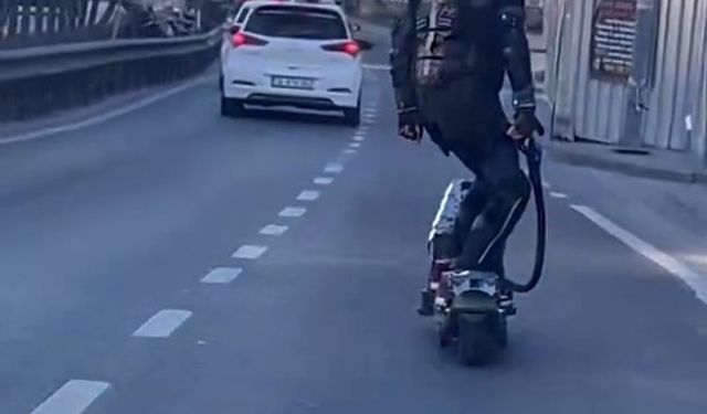 E5’de sıra dışı scooter yolculuğu