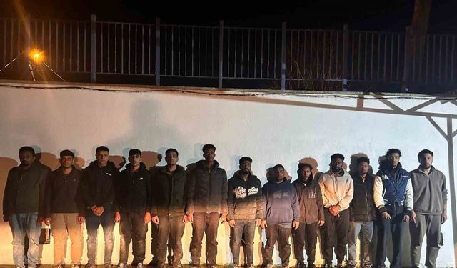 Edirne’de 13 düzensiz göçmen yakalandı